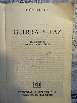 "Guerra y Paz" - León Tolstoy