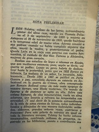 "Guerra y Paz" - León Tolstoy