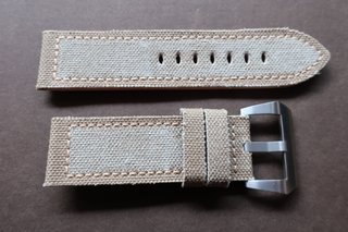 Correa 26mm Canvas Vintage Army Beige para Panerai