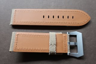Correa 26mm Canvas Vintage Army Beige para Panerai
