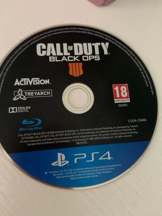 Call of Duty Black Ops 4 PS4 Blu-ray sin funda