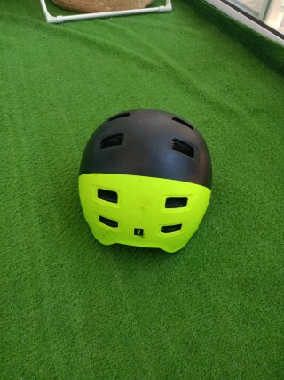 Casco Bici Negro y Amarillo
