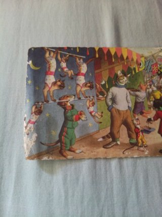 2 Postales Vintage Circo