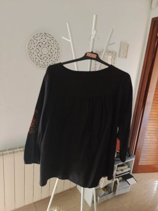 Camisa negra talla M/38