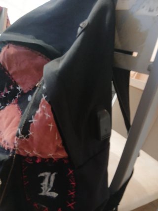 Mochila Punk Roja y Negra Custom