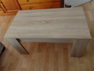 Mesa centro elevable con cajón