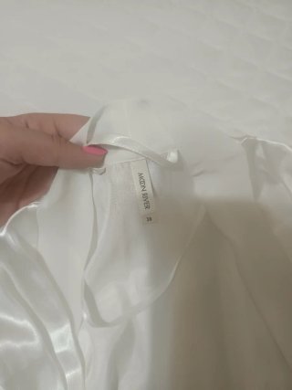 Bata, camisón y liga novia blanco