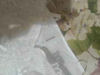 Bata, camisón y liga novia blanco
