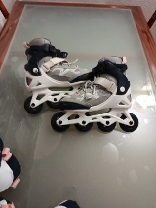 Pack Patines Oxelo Talla 35-38 + Accesorios