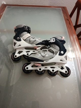 Pack Patines Oxelo Talla 35-38 + Accesorios