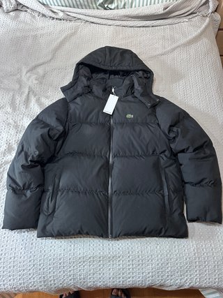 Cazadora Plumas Lacoste Negra Talla M