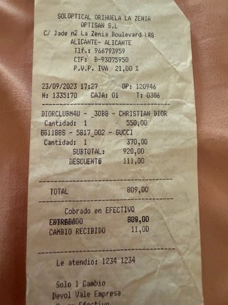Gafas Christian Dior Mujer Negras