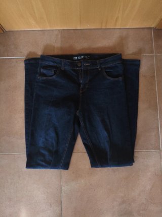 Pantalones vaqueros slim azules