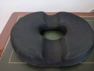 Cojín Ortopédico Negro Hemorroides/Próstata