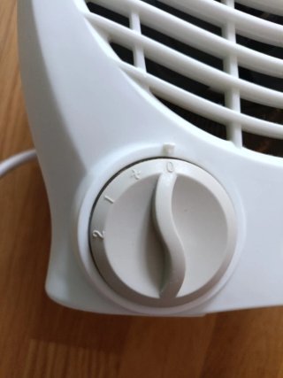 Calefactor de aire blanco