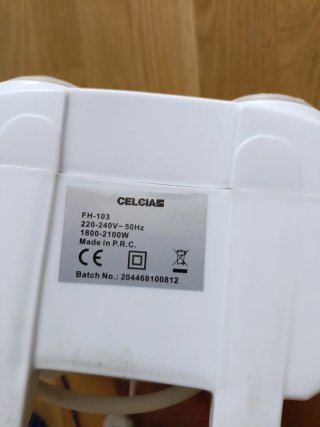 Calefactor de aire blanco