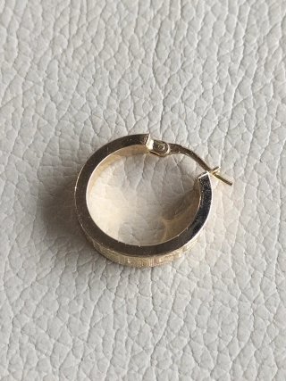 Pendiente aro oro unisex nuevo