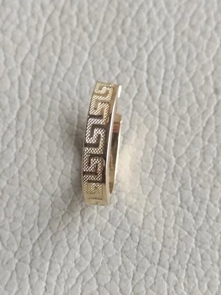 Pendiente aro oro unisex nuevo