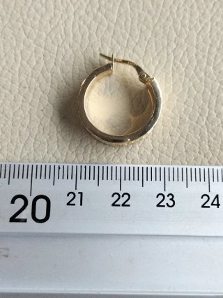 Pendiente aro oro unisex nuevo