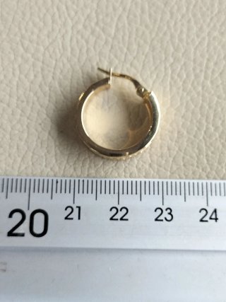 Pendiente aro oro unisex nuevo