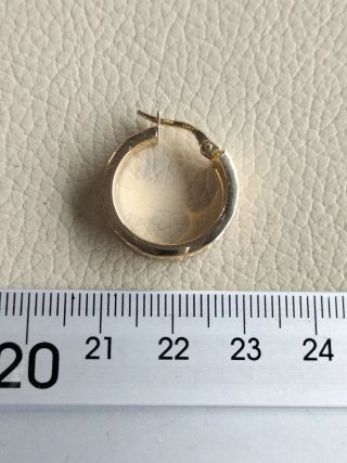 Pendiente aro oro unisex nuevo