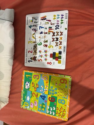 2 Puzles Números y Animales Educativos