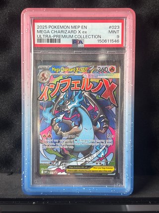 Carta Pokémon Mega Charizard X ex PSA 9 Promo UPC