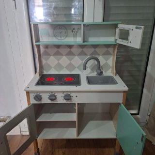 Cocina de juguete de madera
