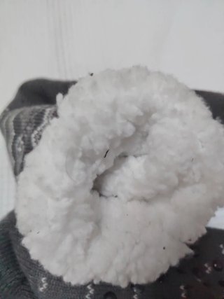 Calcetines de invierno grises con forro