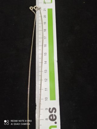 Cadena y colgante de plata con circonitas
