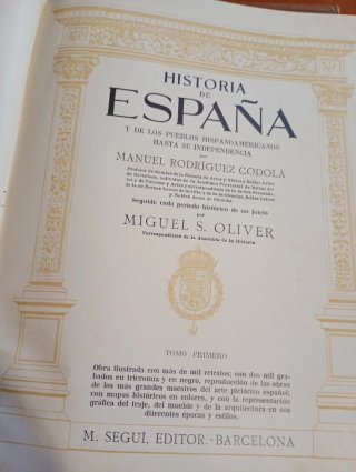 Historia de España 3 tomos Manuel Rodríguez Codolá