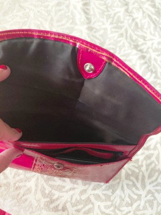 Cartera India Roja y Dorada sin usar