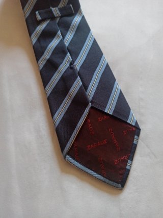 Corbata Zarauz azul con rayas diagonales