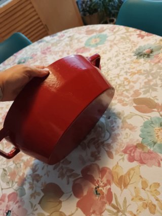 Cacerola Hierro Fundido Pyrex 5.8L Roja