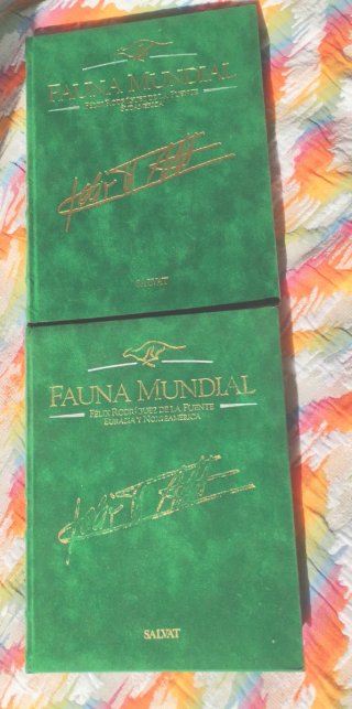 ¡Lote 6 Tomos Fauna Mundial Salvat Terciopelo!