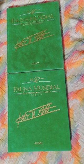 ¡Lote 6 Tomos Fauna Mundial Salvat Terciopelo!