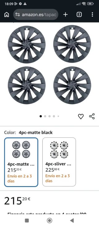 Tapacubos Tesla 20 o 21