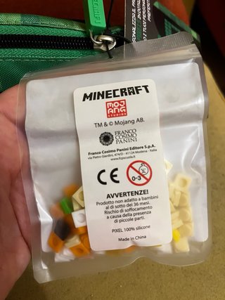 Astuccio Minecraft con 3 penne cancellabili