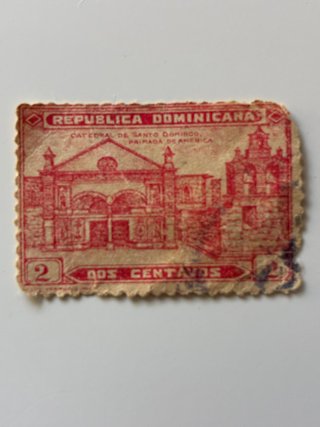 Sello R. Dominicana 2c Catedral Santo Domingo