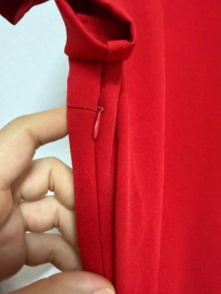 Vestido midi con cinturon