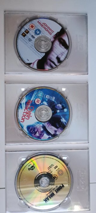 Pack 3 DVD: Johnny Mnemonic, Chain Reaction, Point