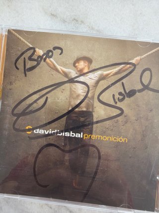 CD David Bisbal Premonición Firmado