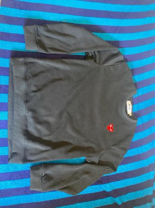 Sudadera CDG Play Corazón Negro