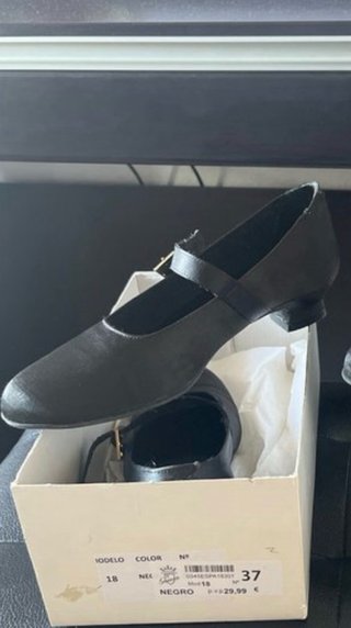 Zapatos de fallera negros talla 37