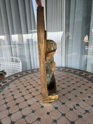Benditera Antigua Virgen María + Botella Lourdes