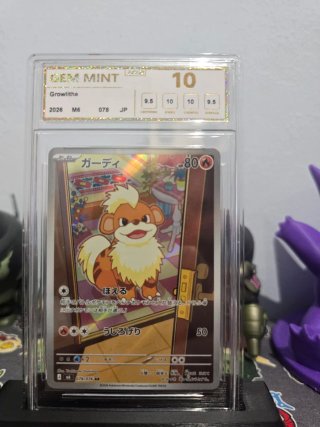 Carta Pokémon Growlithe Graduada GEM MINT 10