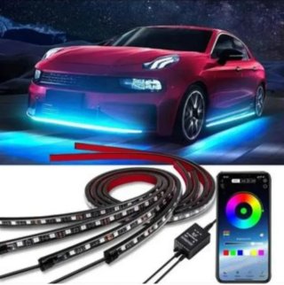 Kit Luces LED Coche Multicolor Exterior Bajos Coch