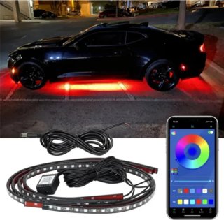 Kit Luces LED Coche Multicolor Exterior Bajos Coch
