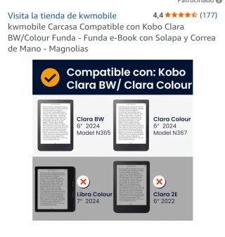 Custodia per E-reader con fiori