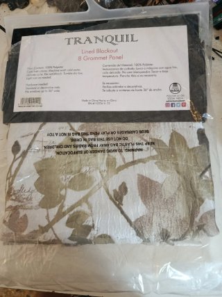 Cortina Tranquil Lined Blackout 50x84
